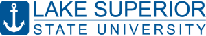 Lake Superior State University logo with anchor icon.