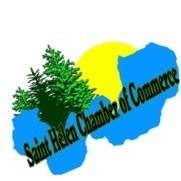 Saint Helen Chamber of Commerce logo with tree.