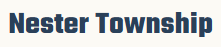 Nester Township logo text in dark blue